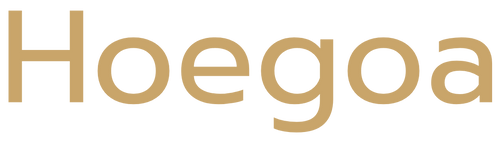 Gold 'Hoegoa' text on a black background